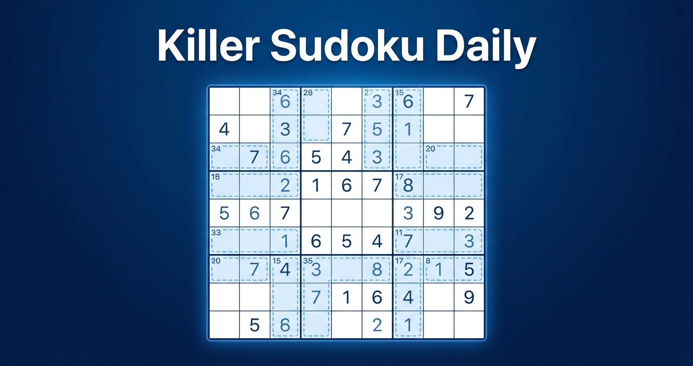 Killer Sudoku Daily - Play Free Online Sum Sudoku